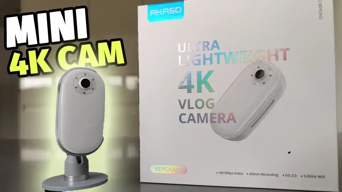 'Video thumbnail for AKASO Mini 4k Keychain Camera Review'